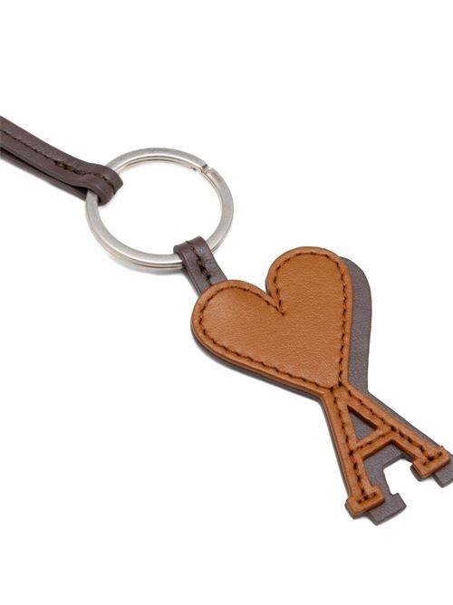Portachiavi con logo in pelle AMI PARIS | UKR331AL01262041